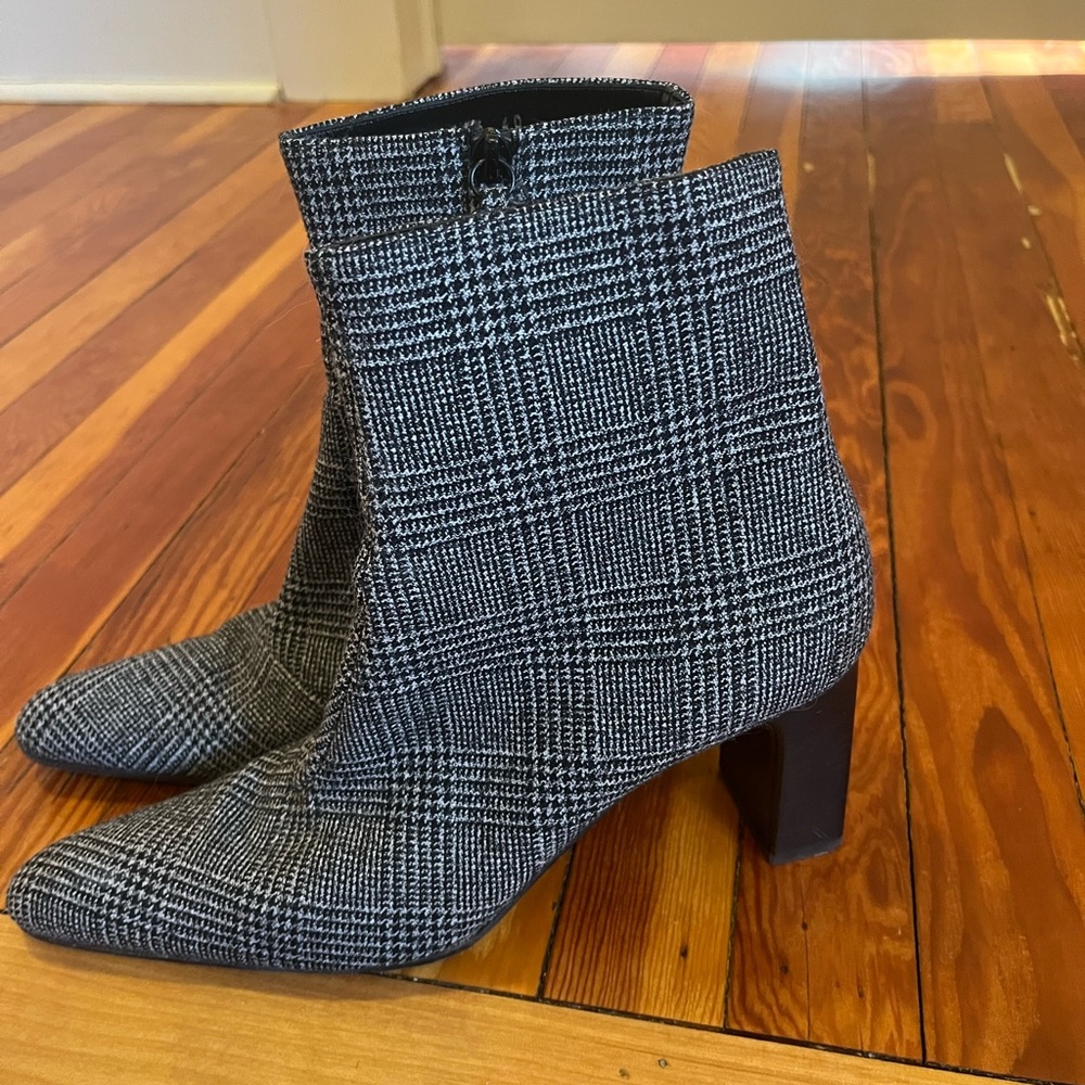 Balenciaga Plaid Ankle Boots - 9,5